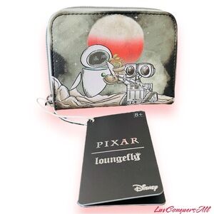Loungefly Disney Pixar WALL-E EVE & WALL-E Plant Mini Zipper Wallet